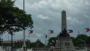 Flag of the Philippines at Rizal Monument - Manila